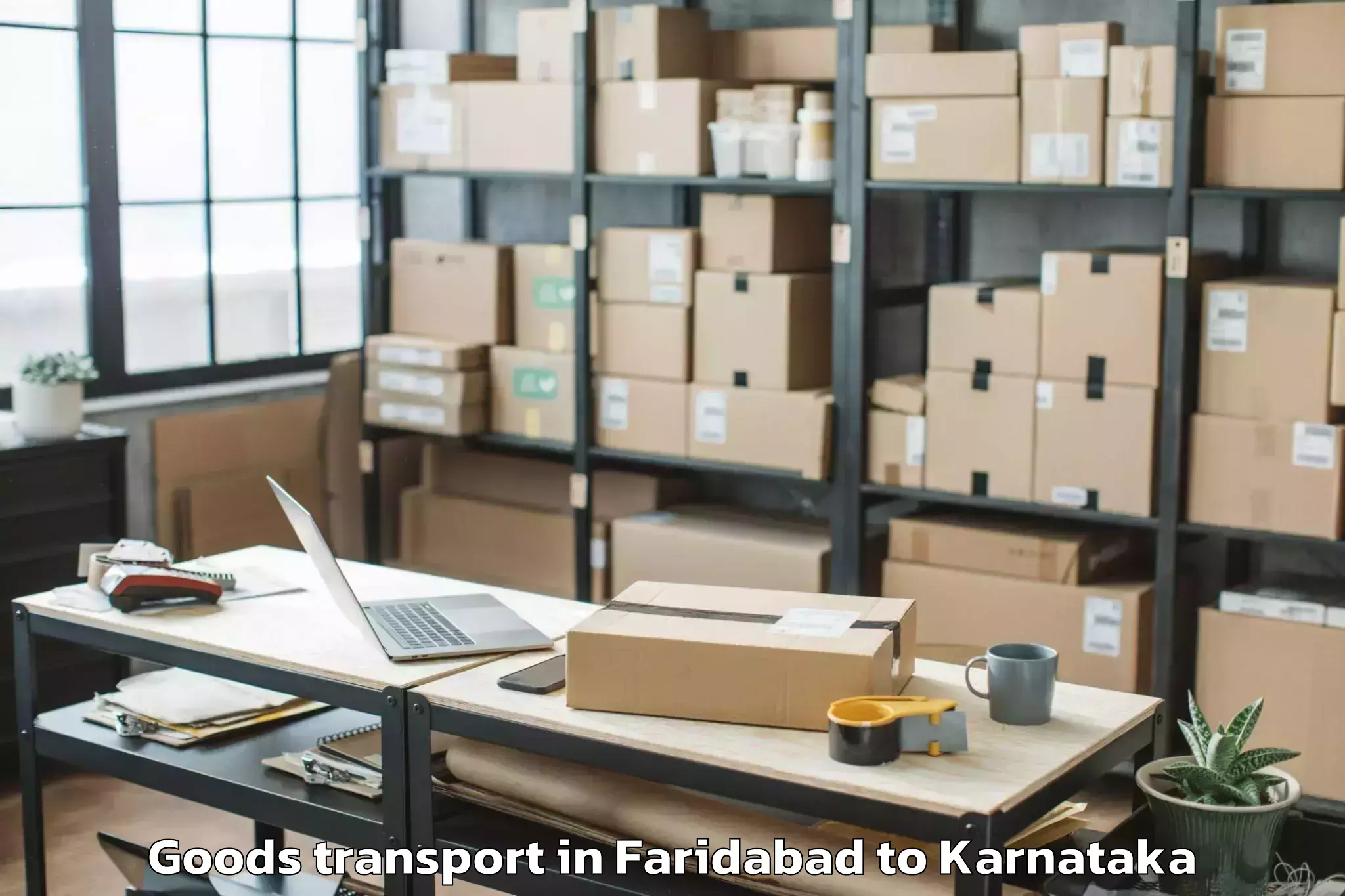 Leading Faridabad to Mysuru Airport Myq Goods Transport Provider